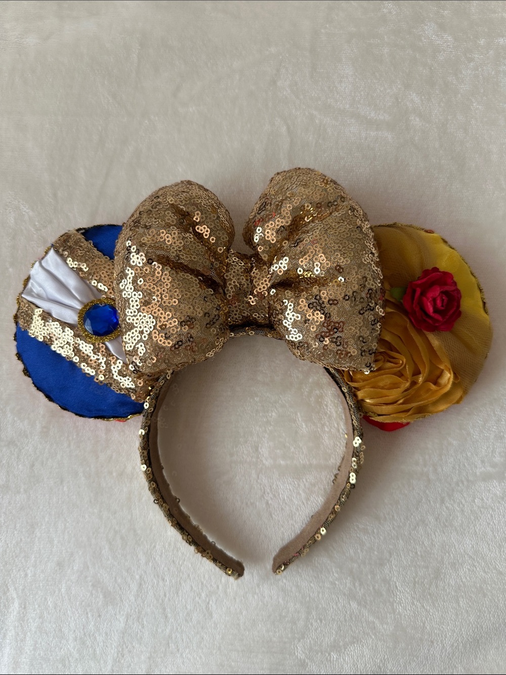 Beauty and the Beast Mickey Minnie Ears | Disneyland | Disney World | Sequin